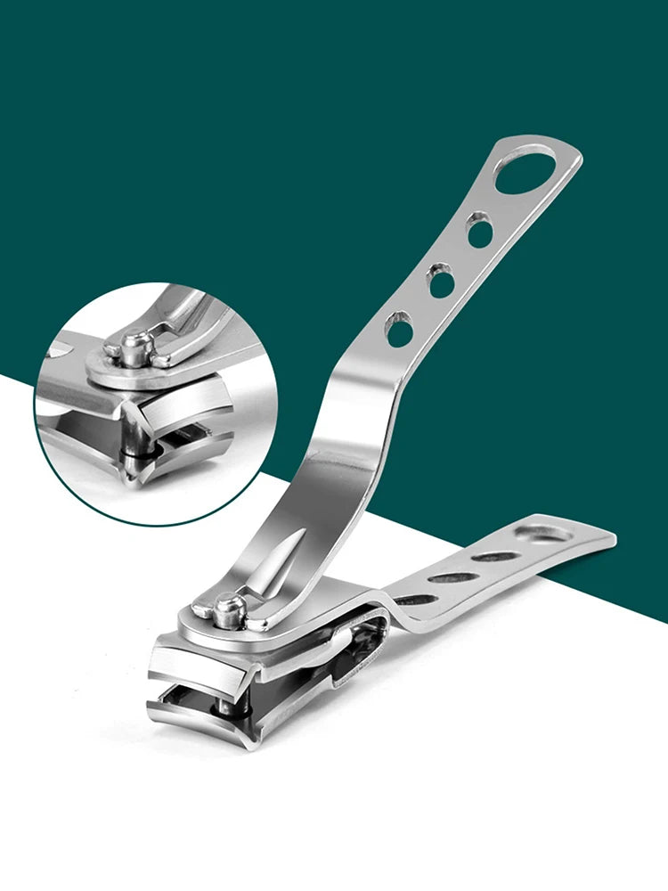 Nail Clippers Cuticle Clipper, Large Stainless Steel Nail Cutter With 360-Degree Rotating Head, Fingernails Toenails Clippers F