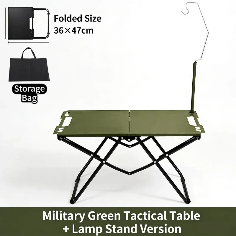 Outdoor tactical table multifunctional folding table camping lightweight small tea table picnic table camping equipment