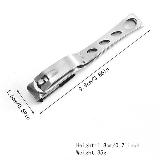 Nail Clippers Cuticle Clipper, Large Stainless Steel Nail Cutter With 360-Degree Rotating Head, Fingernails Toenails Clippers F
