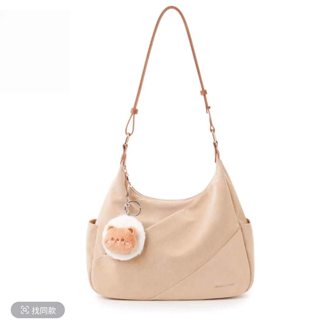 Light-colored Single Shoulder Crossbody Bag