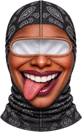 Lady sticking tongue