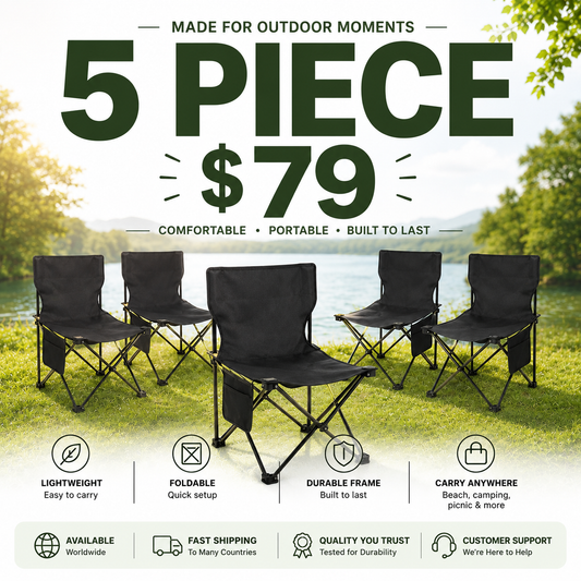 Outdoor Portable Folding Stool Camping Collapsible Foot Stool Hiking Beach Travel Picnic Fishing Seat Tools Ultralight Picnic
