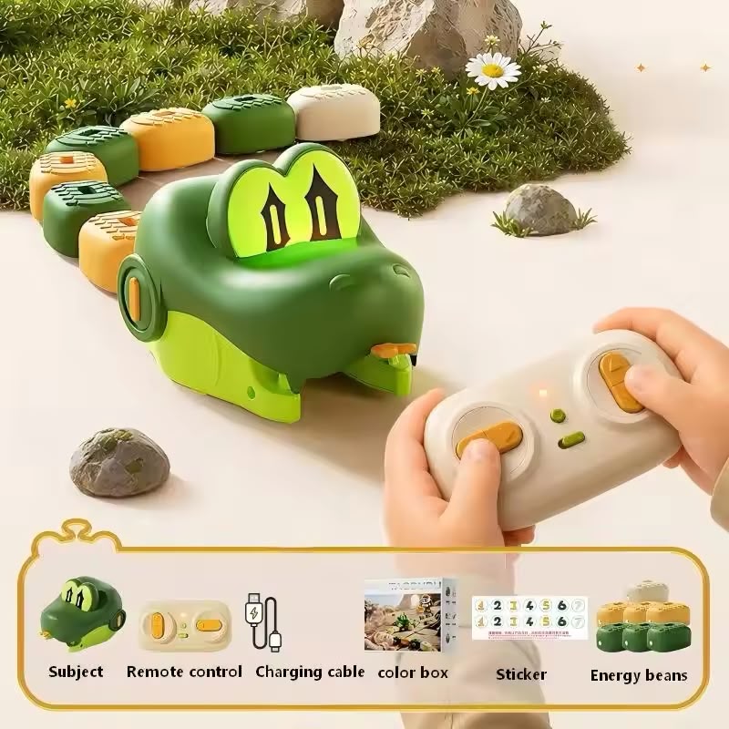 Electric Magnetic Greedy Snake RC Car Set Two Player Battle Interactive Game Toy Remote Control Vehicle Play Gift