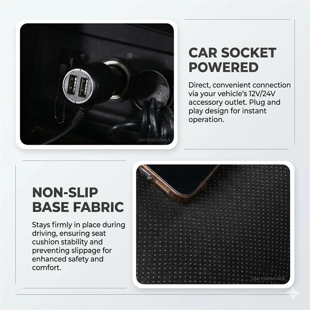Ventilated Sheet 12v Car Seat Cover Vehicle Summer Cushion Smart Auto Start/Stop Universal Cooling Car Seat Ventilation Sheet