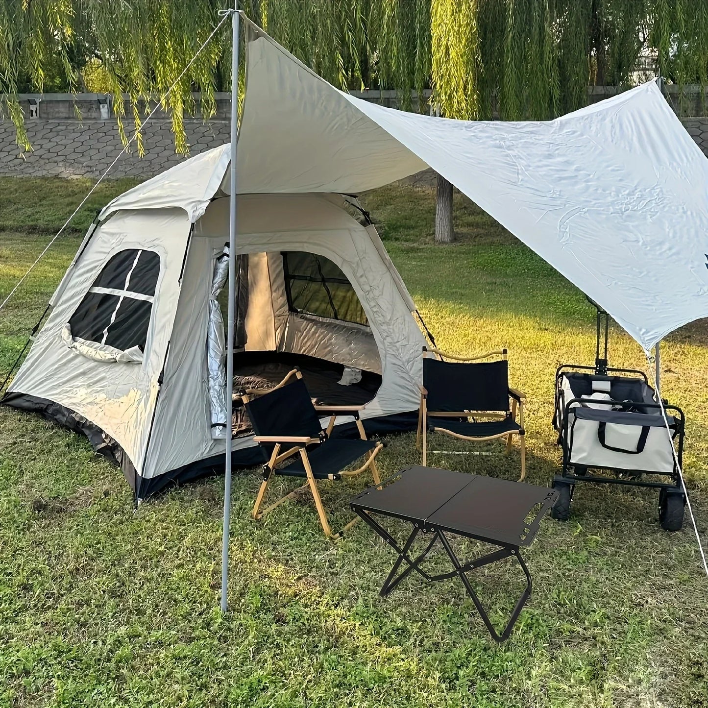 Outdoor tactical table multifunctional folding table camping lightweight small tea table picnic table camping equipment