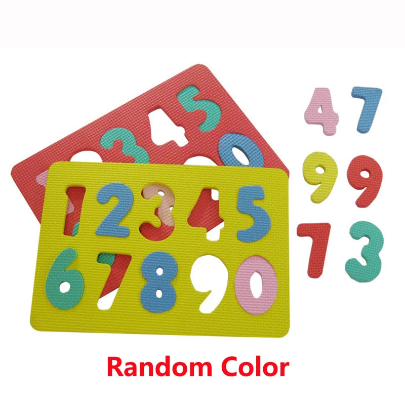 Kids Alphabetic Arithmetic Number EVA Foam 3D Puzzle Montessori Preschool Learning Educational Game DIY Toy for Children