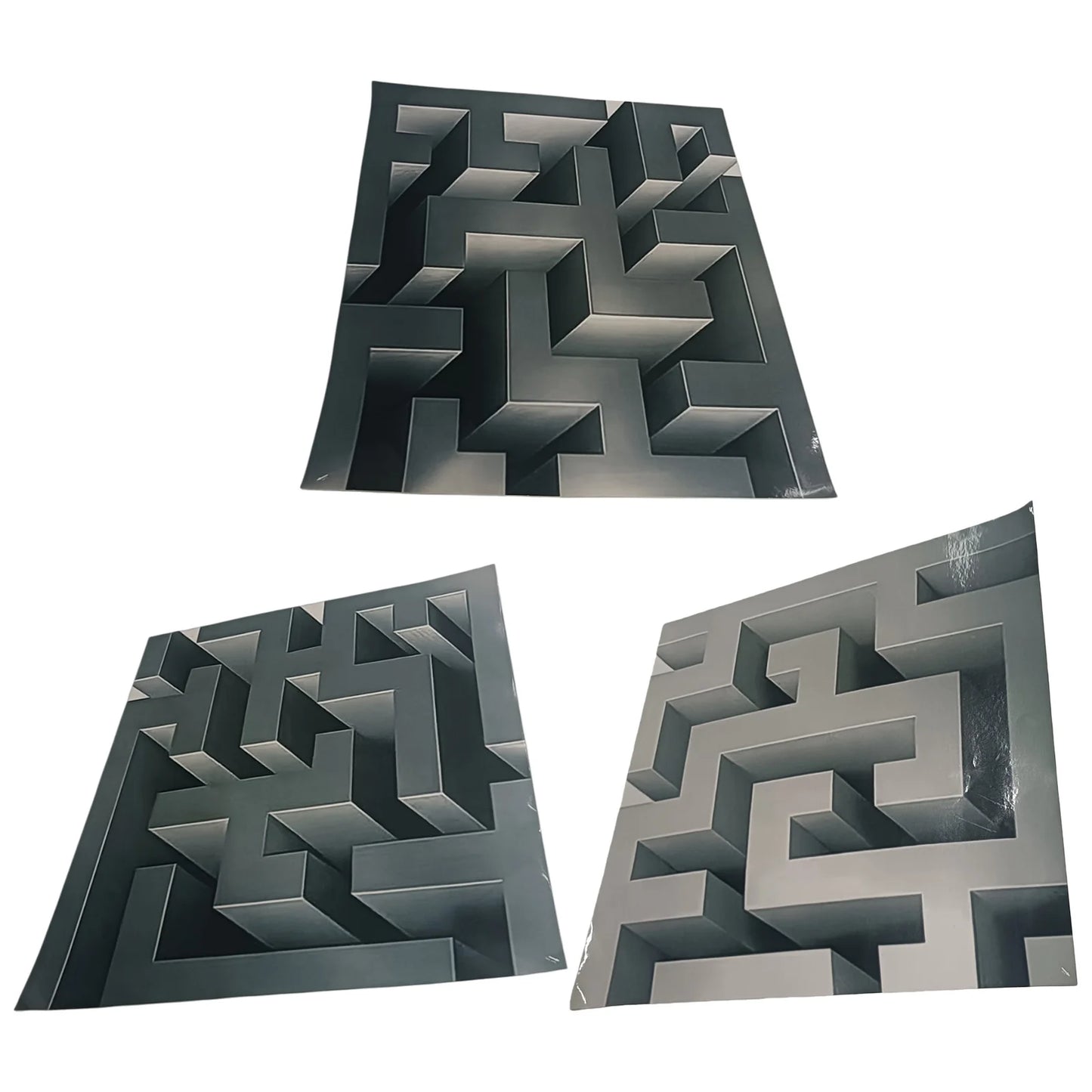 3D Wall Art Optical Illusion Wall Decal Creative 3D Impossible Corners That Reshapes Reality Illusionary Wall Sticker Home Decor