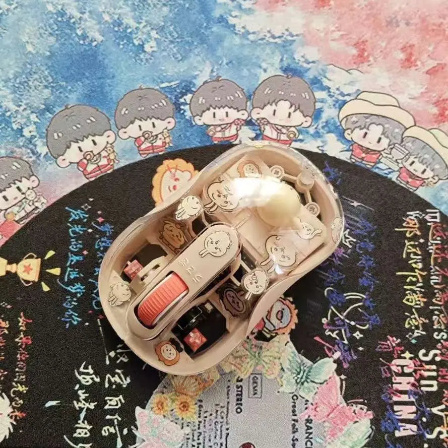 Anime Chiikawa Cartoon Doll Cute Wireless Mouse Good Looks Bluetooth Mute Office Magnetic Attraction Birthday Gift Rechargeable