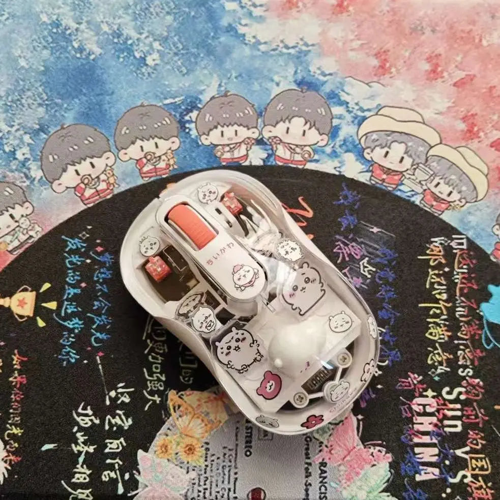 Anime Chiikawa Cartoon Doll Cute Wireless Mouse Good Looks Bluetooth Mute Office Magnetic Attraction Birthday Gift Rechargeable