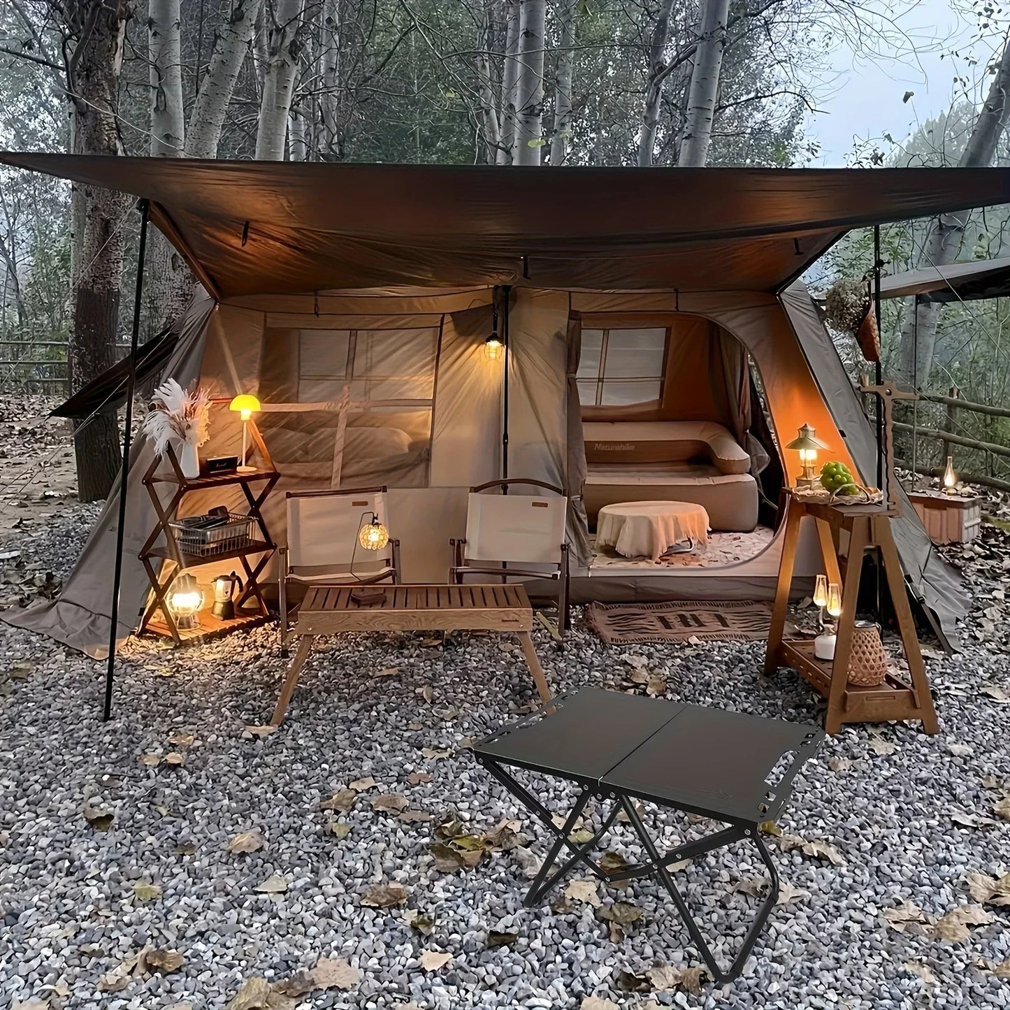 Outdoor tactical table multifunctional folding table camping lightweight small tea table picnic table camping equipment
