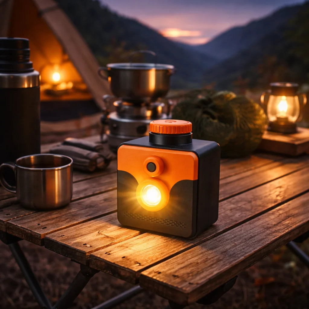 Disposable Salt Water Lamp Outdoor Portable Lantern Garden Tent Camp Backyard Fishing Camping Light Used for 300-400 Hours