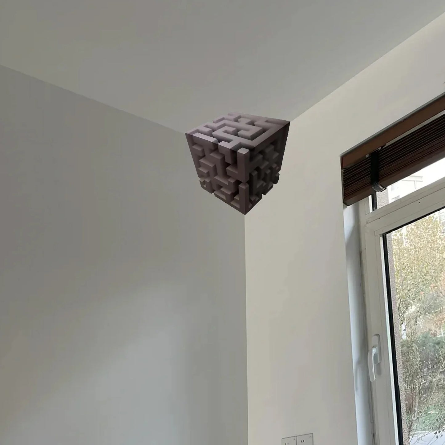 3D Wall Art Optical Illusion Wall Decal Creative 3D Impossible Corners That Reshapes Reality Illusionary Wall Sticker Home Decor