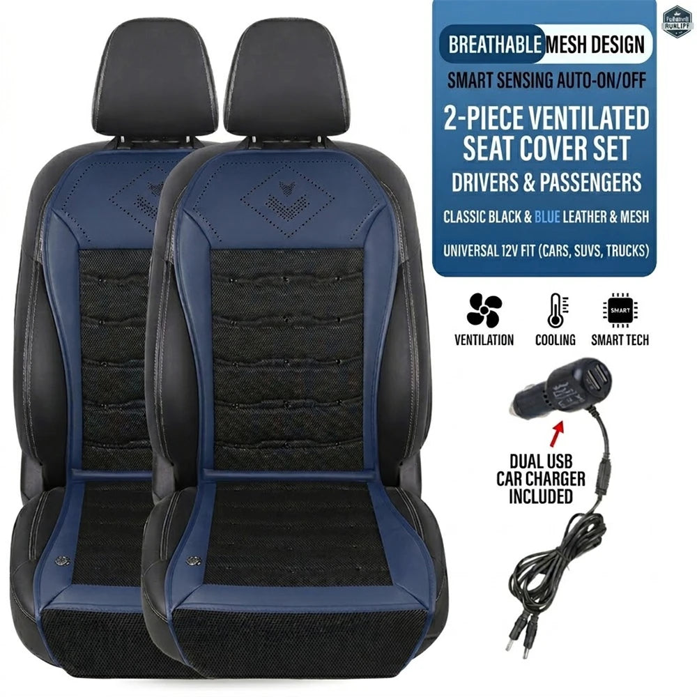 Ventilated Sheet 12v Car Seat Cover Vehicle Summer Cushion Smart Auto Start/Stop Universal Cooling Car Seat Ventilation Sheet