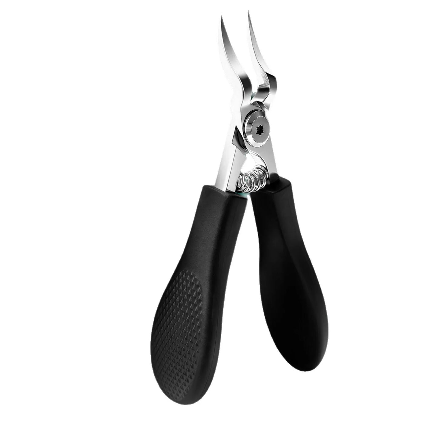 1Pieces Heavy-Duty Stainless Steel Nail Clipper, Thick Toenail & Fingernail Clipper for Adults, Professional-Grade Curved Blade