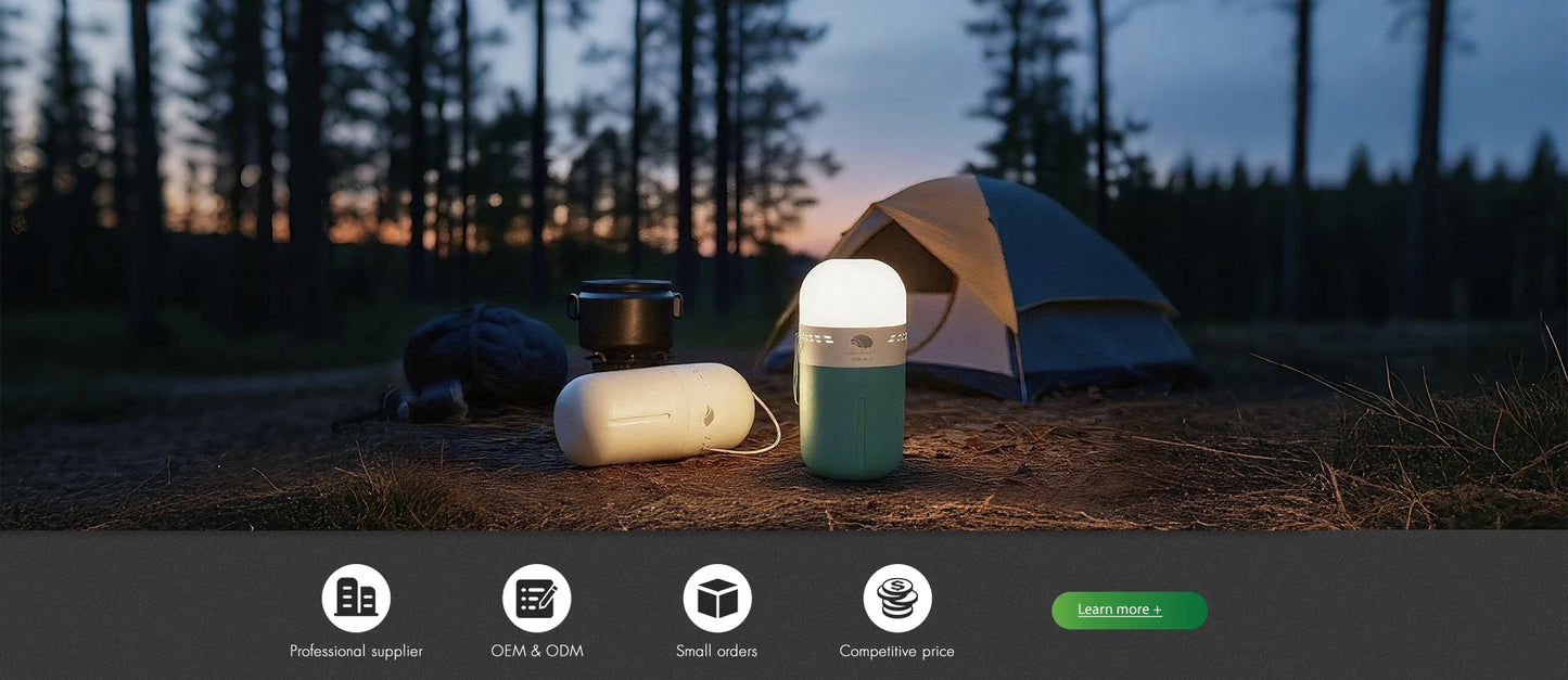 Disposable Salt Water Lamp Outdoor Portable Lantern Garden Tent Camp Backyard Fishing Camping Light Used for 300-400 Hours