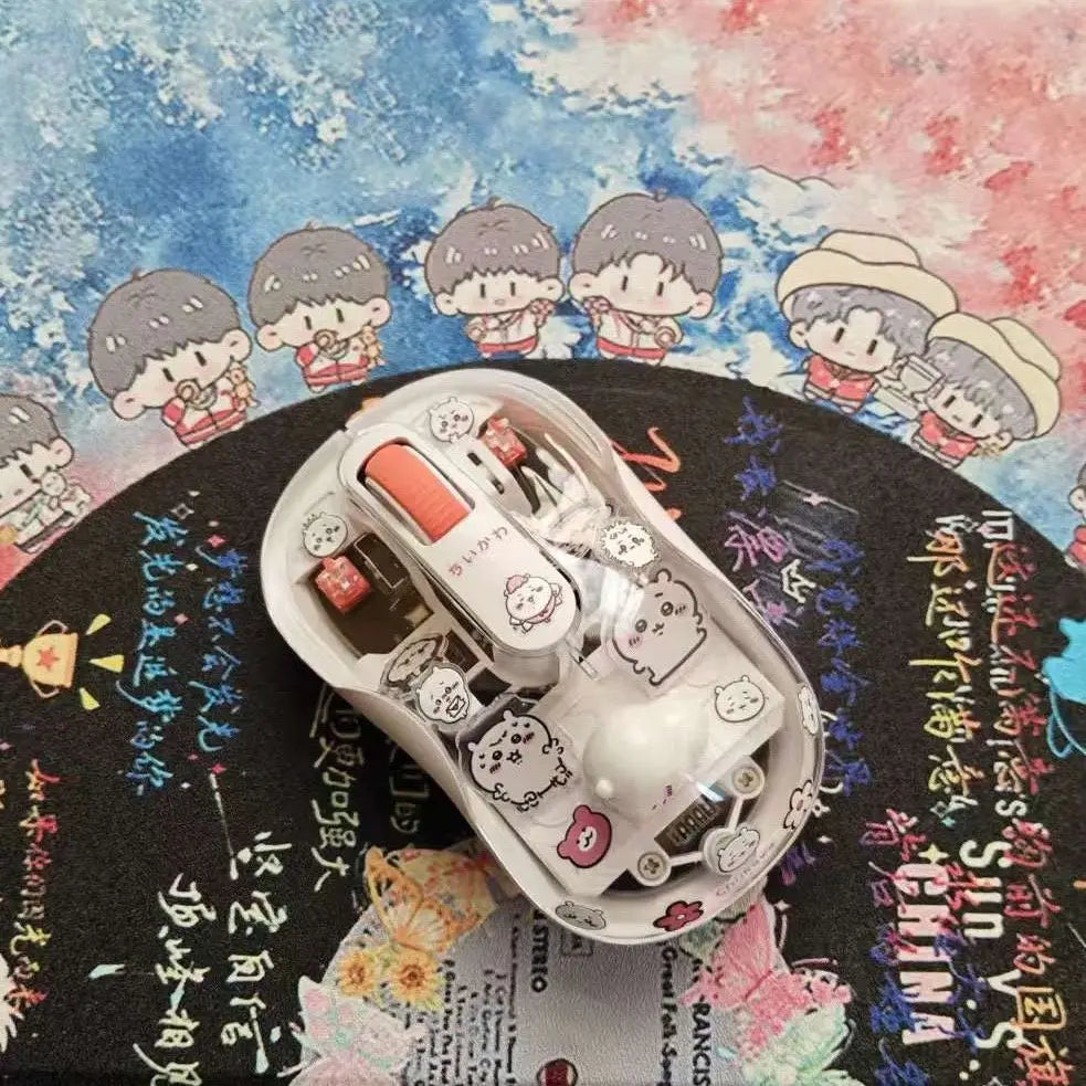 Anime Chiikawa Cartoon Doll Cute Wireless Mouse Good Looks Bluetooth Mute Office Magnetic Attraction Birthday Gift Rechargeable