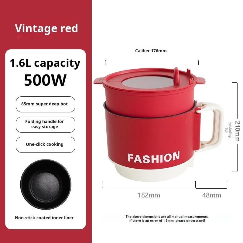 【 Multi Specification Plug 】 Household Portable Electric Boiling Pot Multi Functional Foldable Steaming Pot
