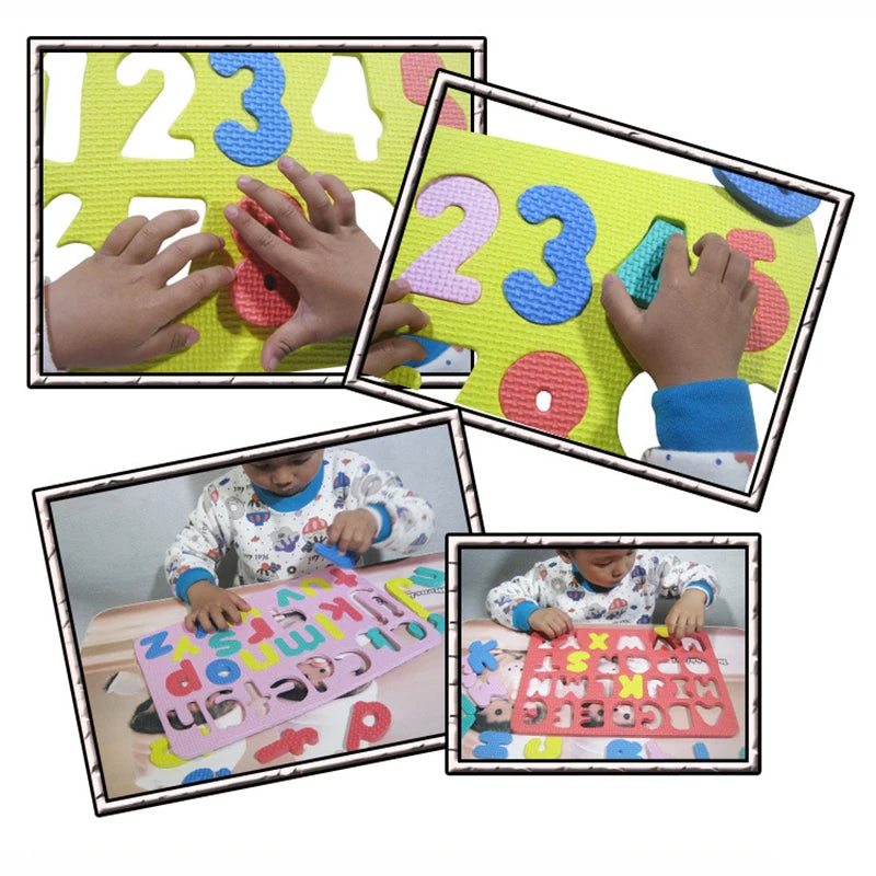 Kids Alphabetic Arithmetic Number EVA Foam 3D Puzzle Montessori Preschool Learning Educational Game DIY Toy for Children