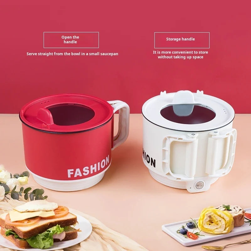 【 Multi Specification Plug 】 Household Portable Electric Boiling Pot Multi Functional Foldable Steaming Pot