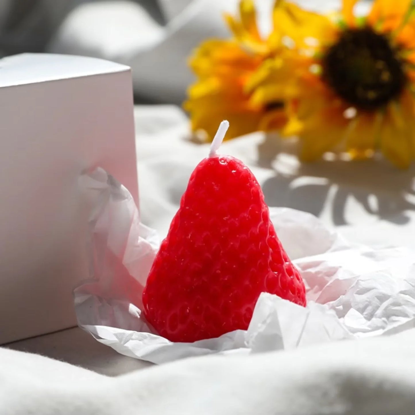 5pcs Strawberries Candles Gifts,Aromatherapy Candle for Wedding Receptions,Birthday Parties,Holiday Celebration Supplies