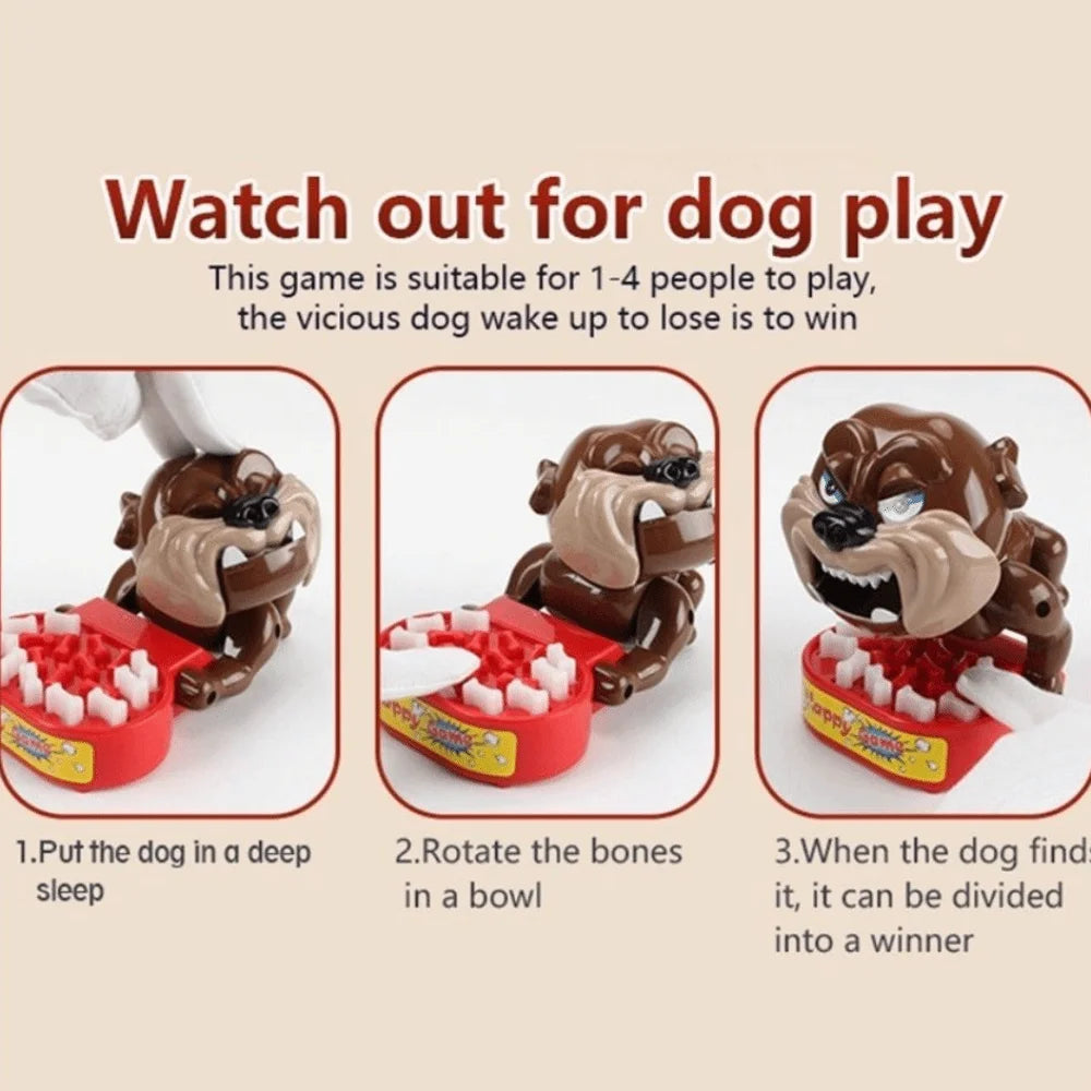 Plastics Flake Out Bad Dog Games Multifunctional Collection Dog Tabletop Game Simulation Craft Decor Finger Bite Scary Game