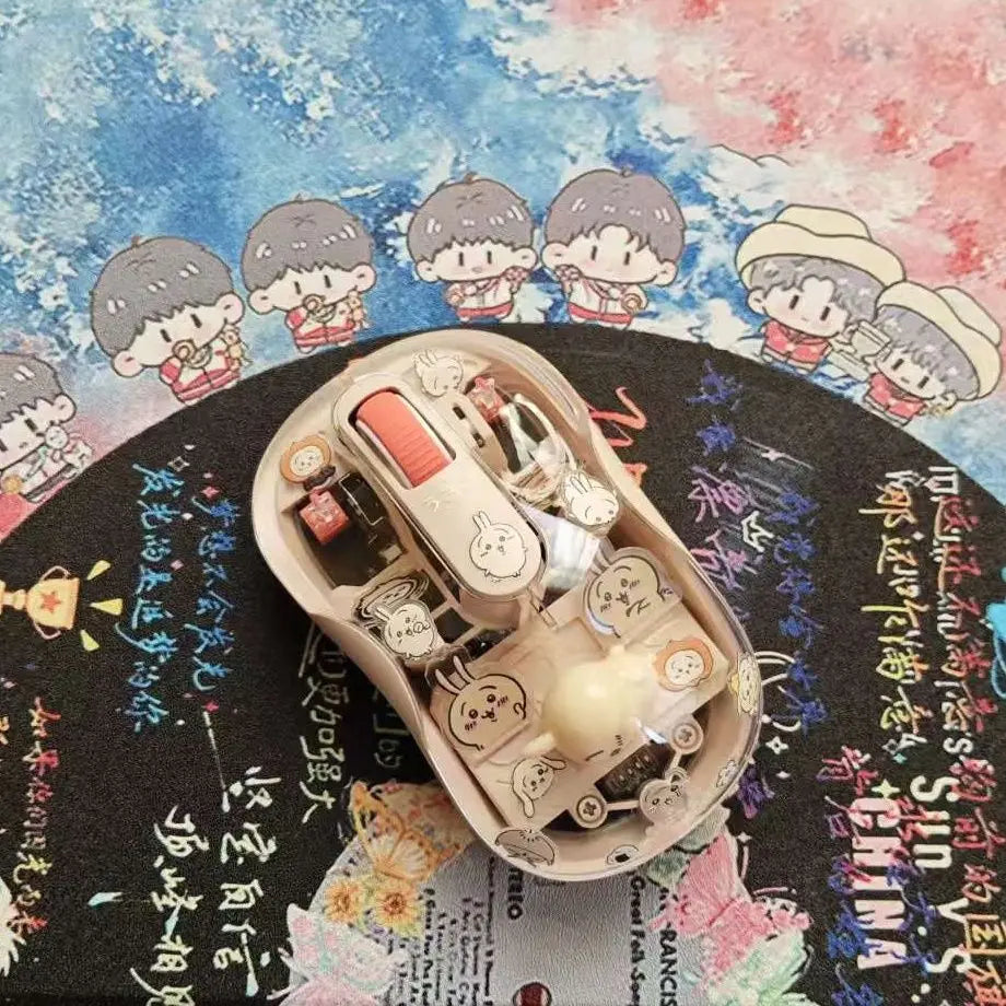 Anime Chiikawa Cartoon Doll Cute Wireless Mouse Good Looks Bluetooth Mute Office Magnetic Attraction Birthday Gift Rechargeable