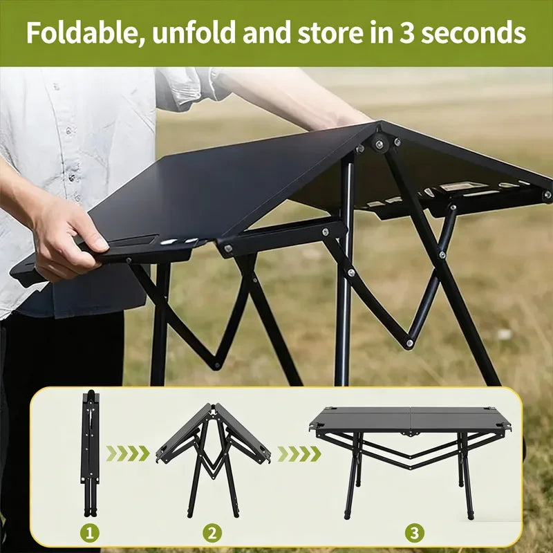Outdoor tactical table multifunctional folding table camping lightweight small tea table picnic table camping equipment