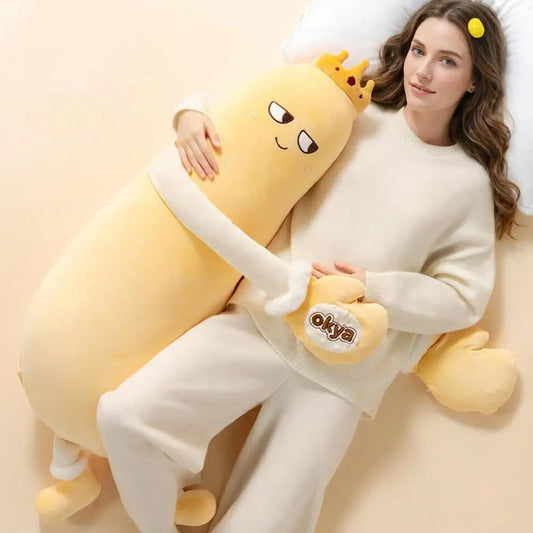 Cute Mango King Plush Toy Pillow Sleeping Aid Soft Long Carrot Female Companion Leg Clasping Hugging Pillow Nap Sleeping Toys