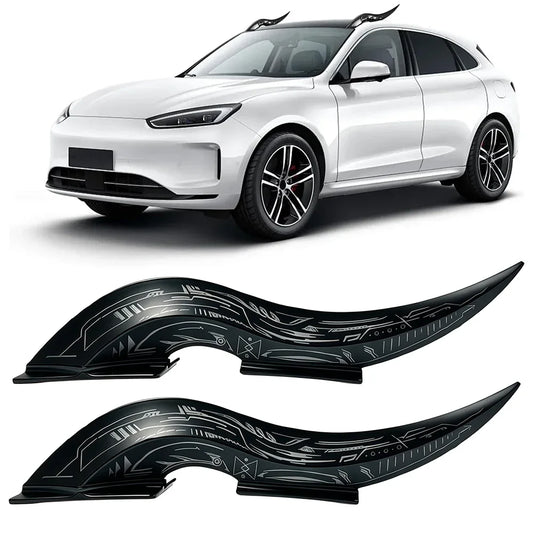 1Set 32 LED Light Modes Dragon Horn Car Roof Fins, Touch Dimmable Waterproof Auto Decoration, Universal Car Exterior Accessory