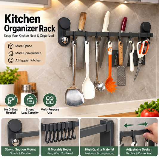 Multi-Purpose Kitchen Organizer Rack