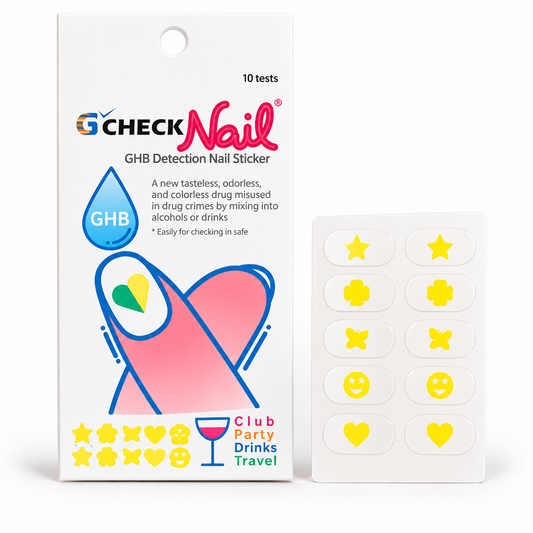 G-Check Nail Stickers – GHB Drink Detection Test Stickers Kit