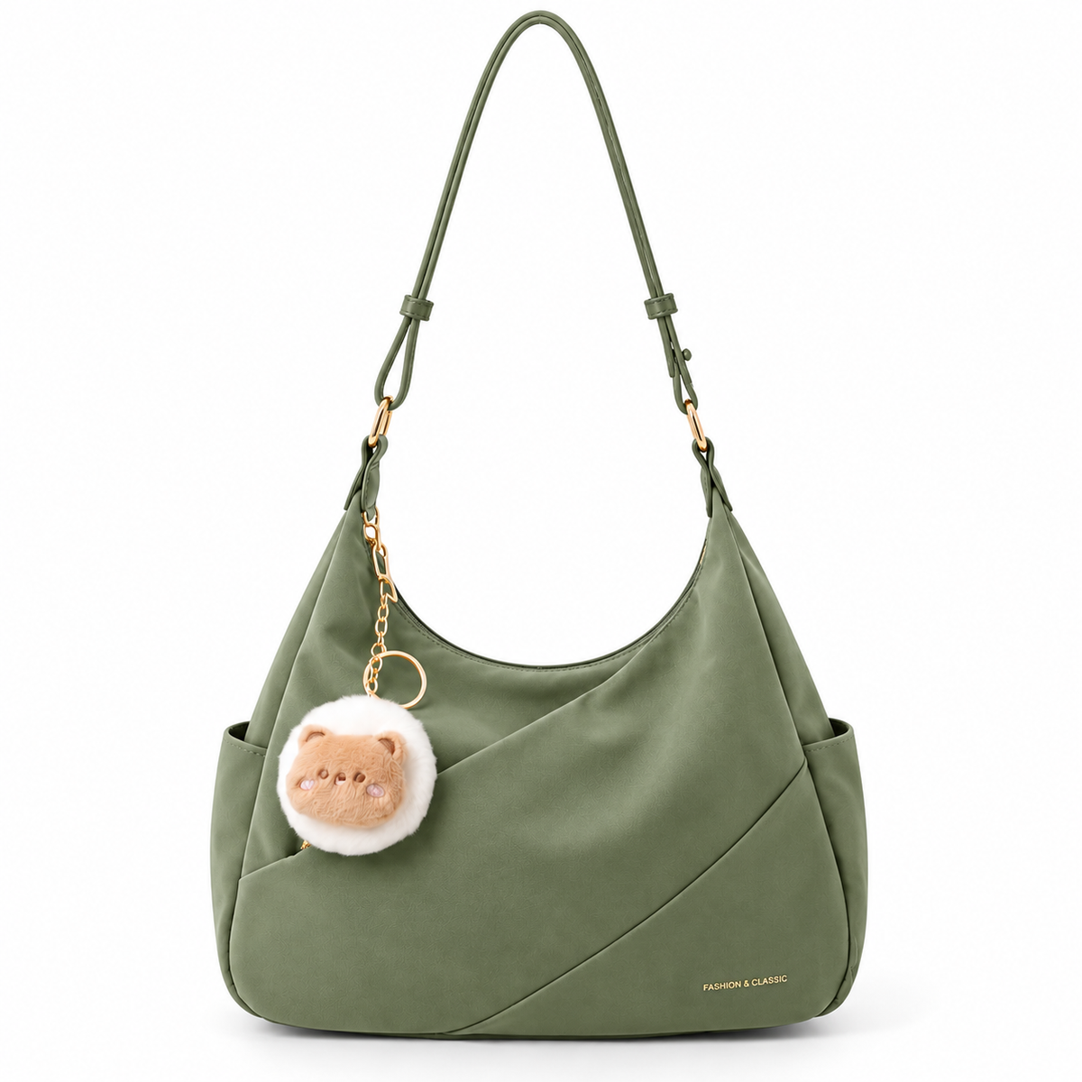 Light-colored Single Shoulder Crossbody Bag